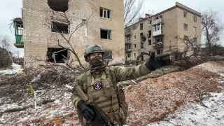 Боец ЧВК «Вагнер» в Соледаре