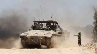 Израильские военнослужащие на границе с сектором Газа