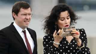 Тина Канделаки с мужем Василием Бровко