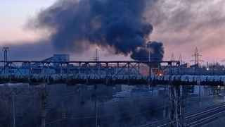 Пожар на подстанции в Оренбурге