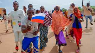 Митинг в поддержку захвативших власть военных в Нигере