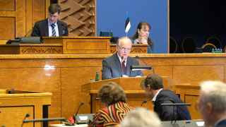 Заседание парламента Эстонии
