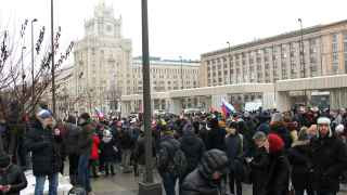 Забастовка на президентских выборах в Москве, январь 2018 года.