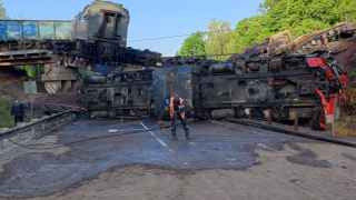 Обрушение моста в Курской области