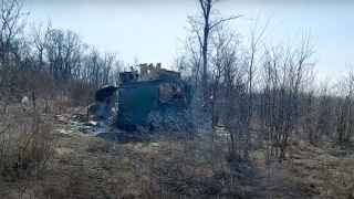 Пограничный пункт РФ, по сообщению ФСБ разрушенный снарядом с территории Украины.