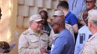 Замначальника Военной академии РХБЗ им. Тимошенко генерал-майор Валерий Васильев в Буркина-Фасо
