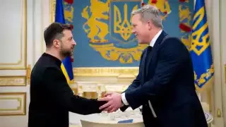 Владимир Зеленский и Дэн Дрисколл