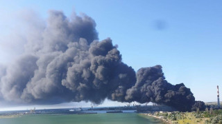 ТЭЦ в Керчи после попадания дрона ВСУ