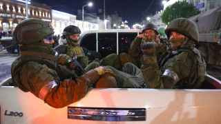 Бойцы ЧВК «Вагнер» в Ростове-на-Дону