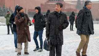Китайские туристы а Москве