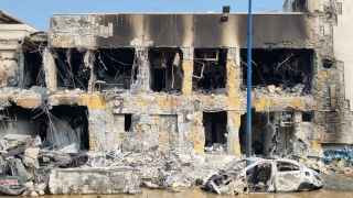 Полицейский участок в израильском Сдероте после нападения ХАМАС