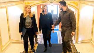 Президент Словакии Зузана Чапутова (слева) в Киеве 