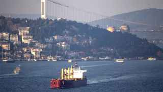 Грузовое судно с украинским зерном в Стамбуле