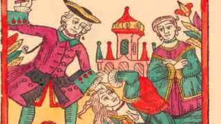 Русский лубок «Муж бьет жену». Традиционные ценности