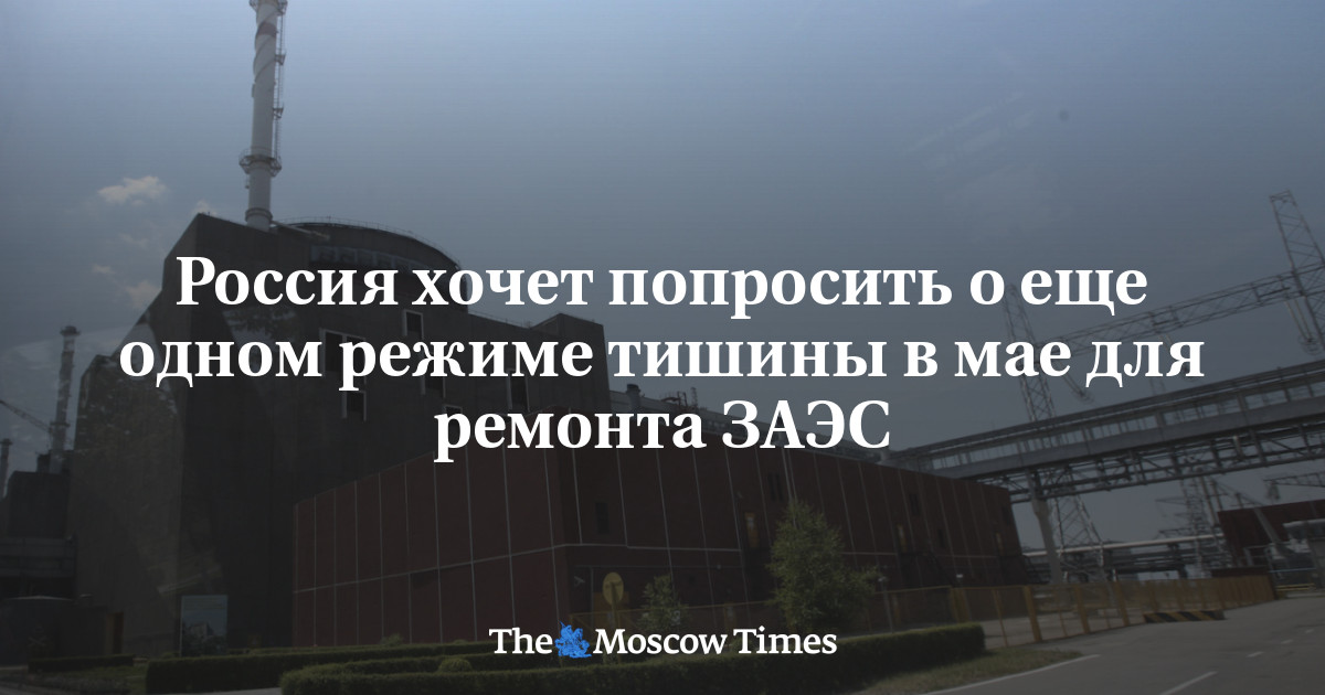 Россия хочет попросить о еще одном режиме тишины в мае для ремонта ЗАЭС